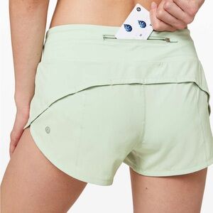 Lululemon Speed up 2.5” short - mystic mint - size 2